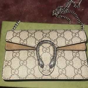 Gucci Beige and Brown Shoulder Bag